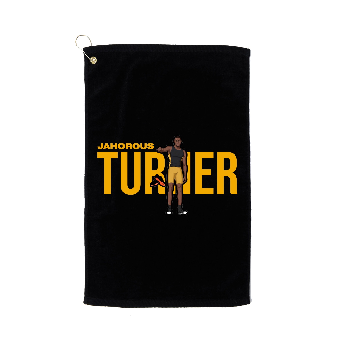 Golf Towel — Player Name in Black
