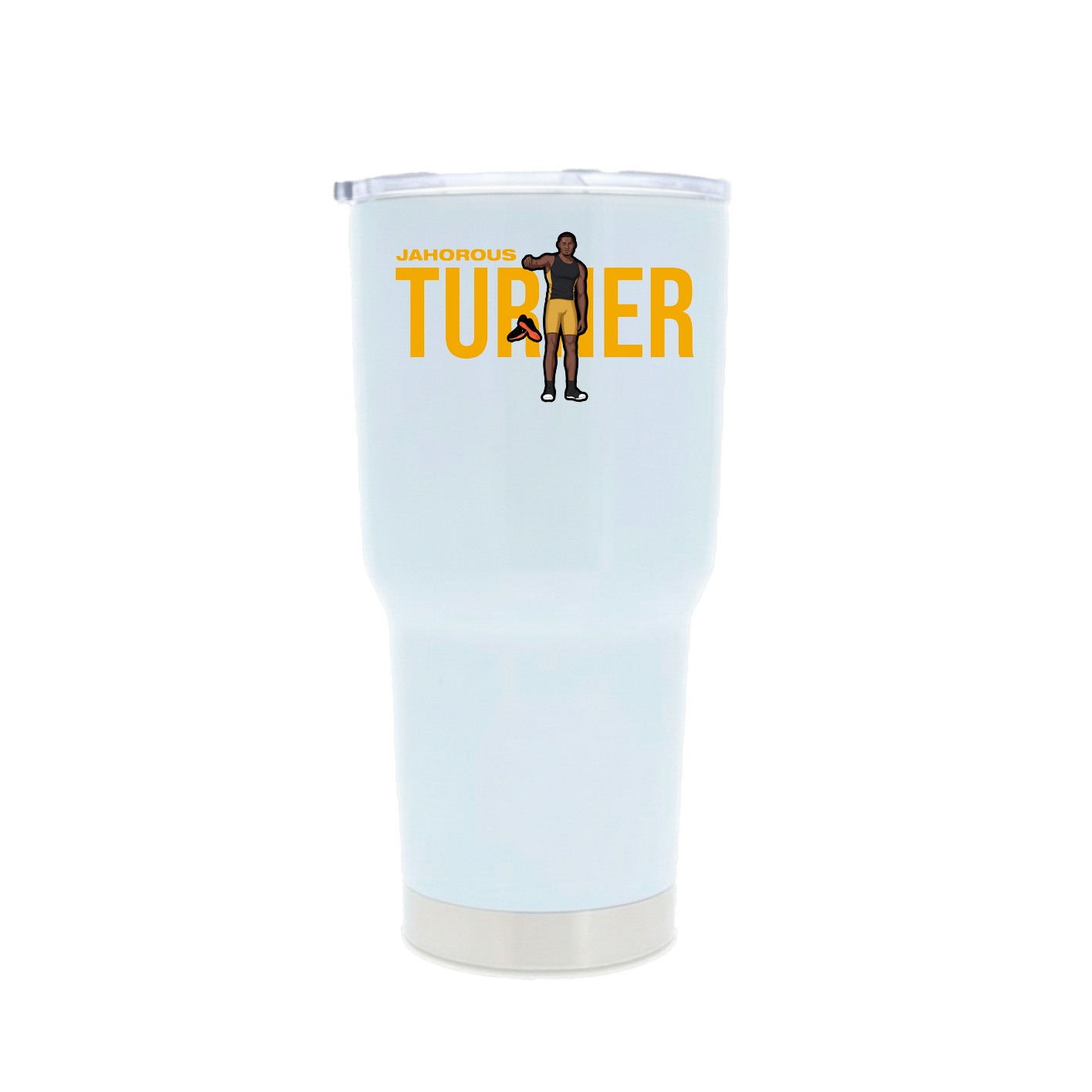 30oz Stainless Steel Tumbler — Player Name in White
