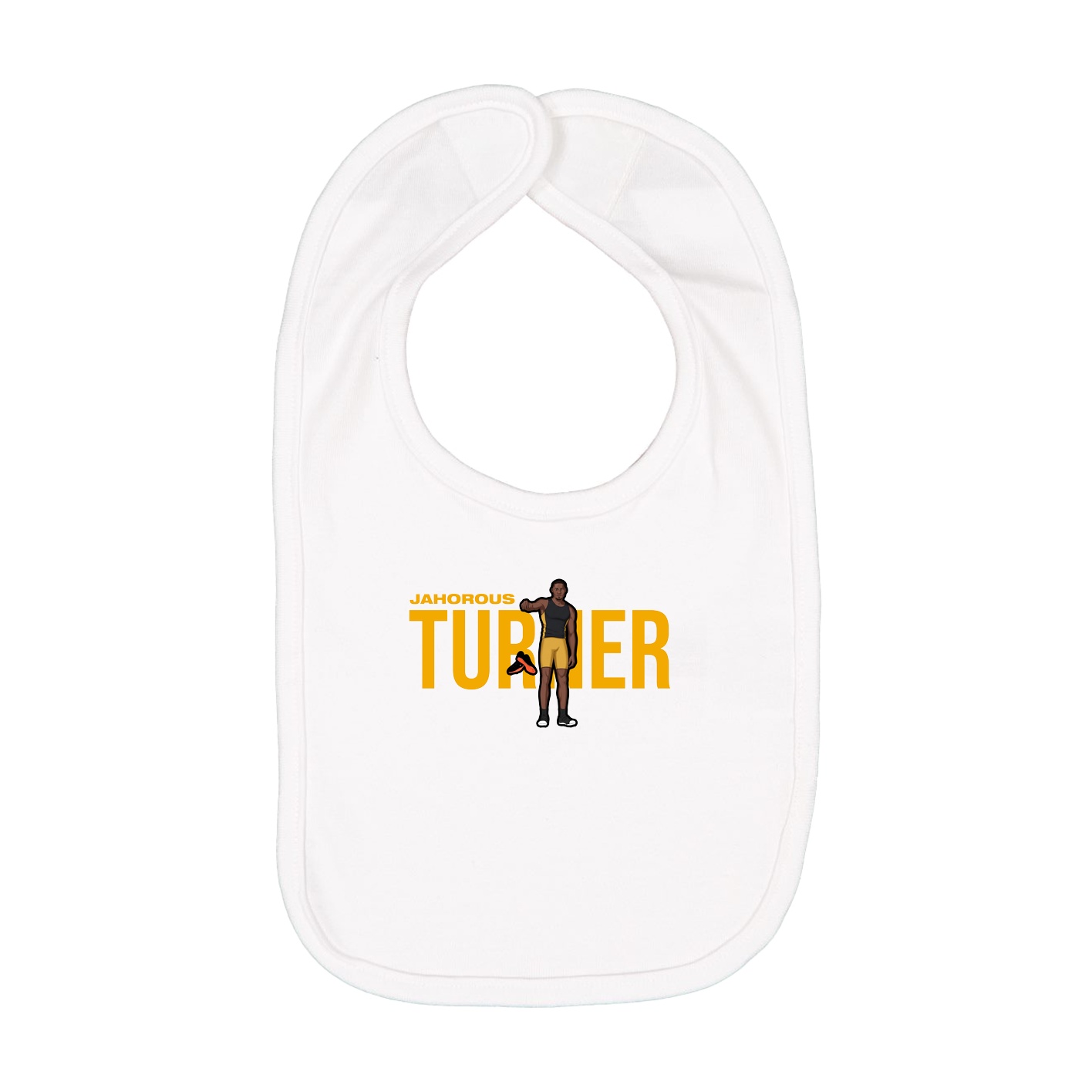 Infant Bib — Player Name in White