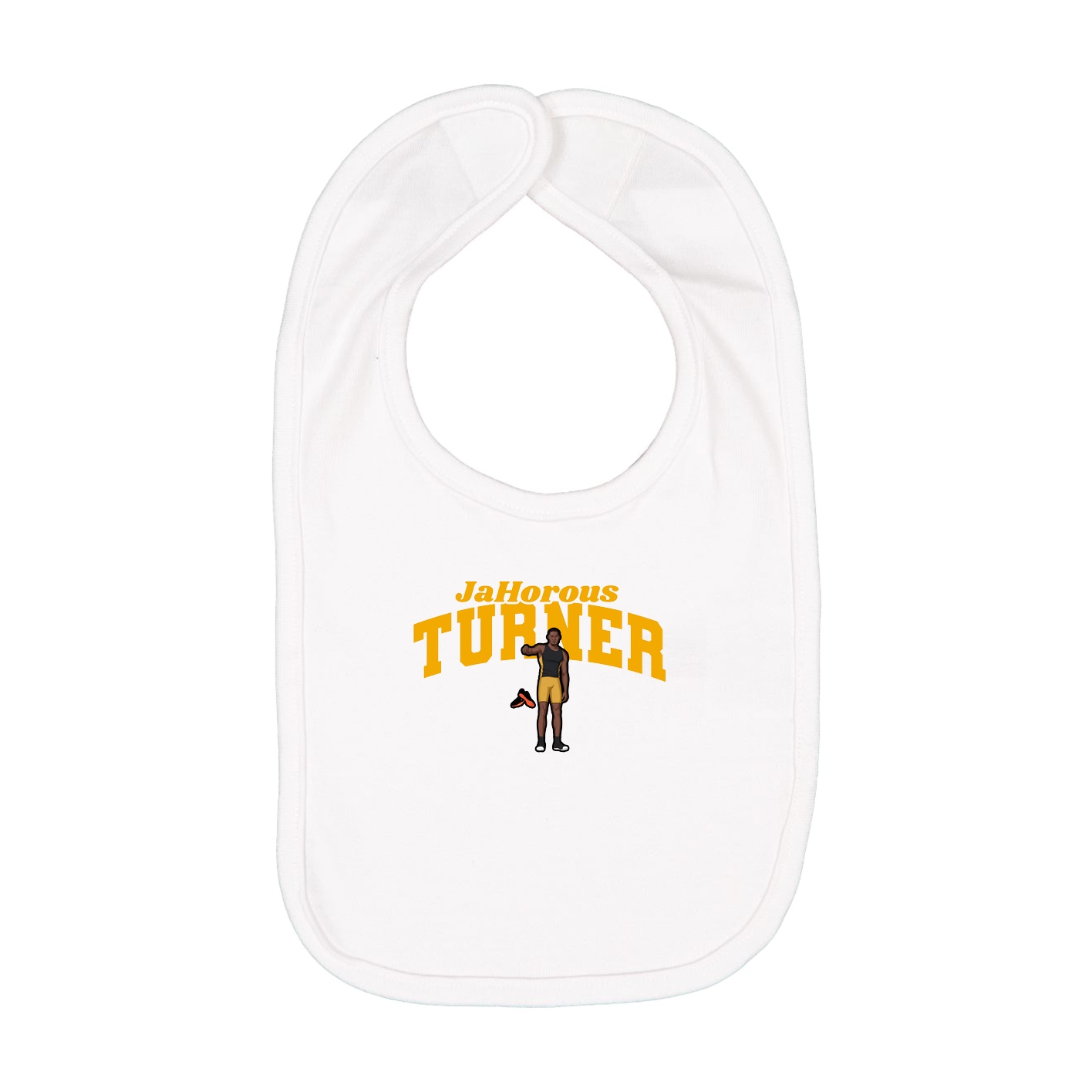 Infant Bib — Signature Arch in White