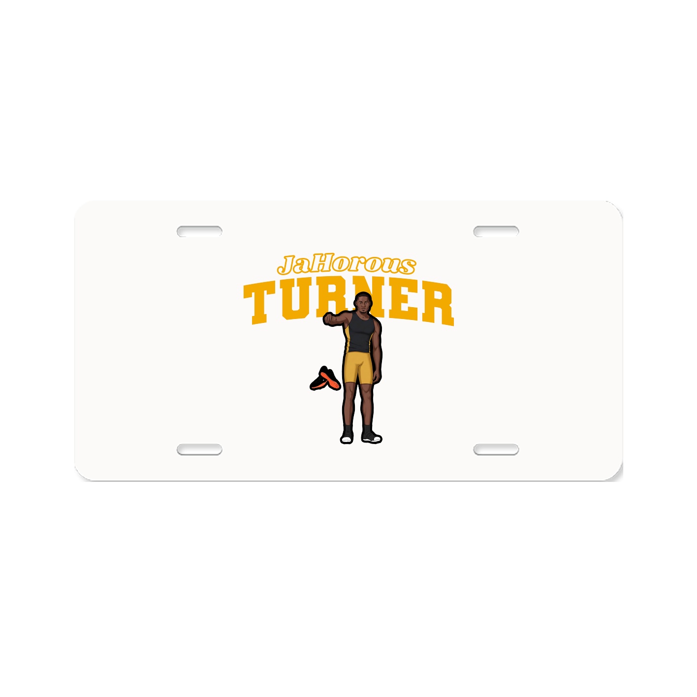License Plate — Name Arch in Classic