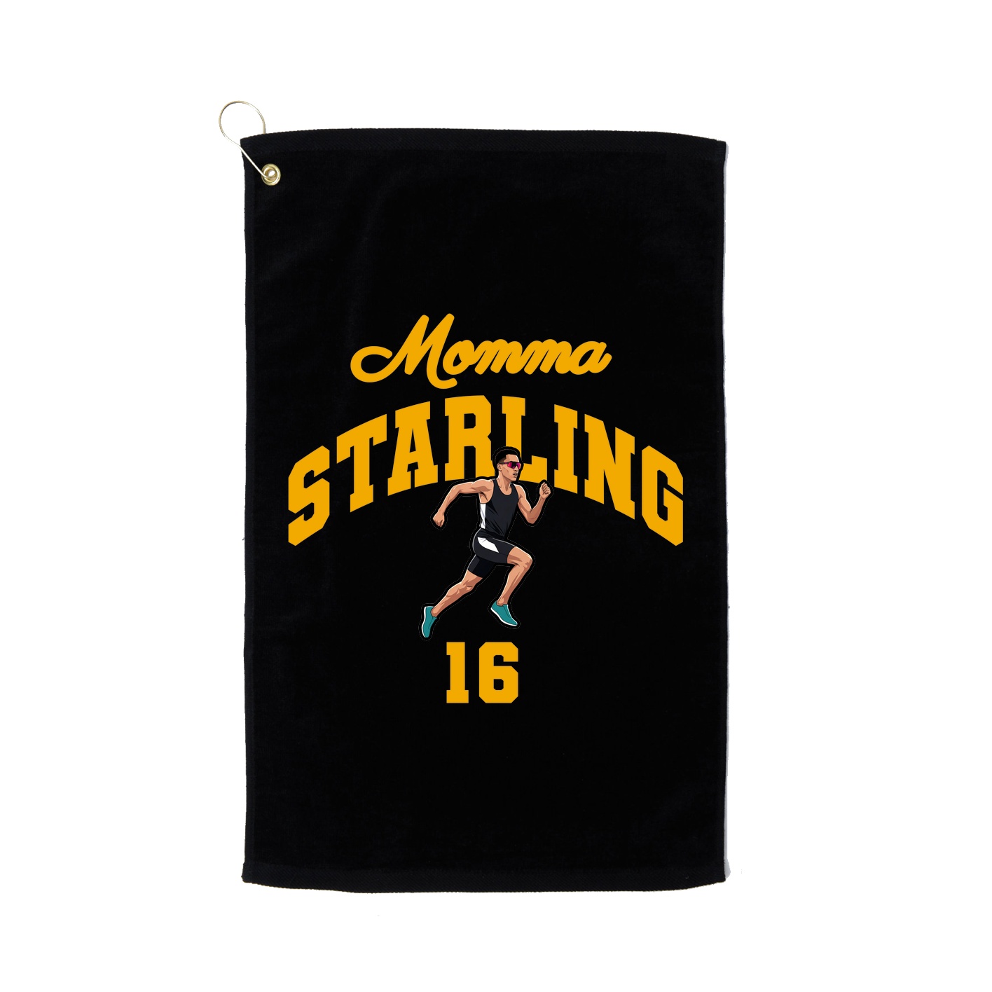 Golf Towel — Mothers Day Arch in Black