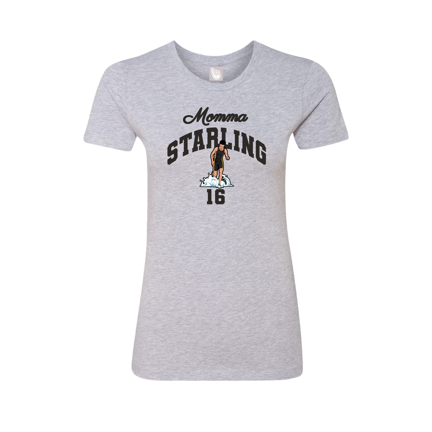 Womens Tee — Mothers Day Arch in Grey