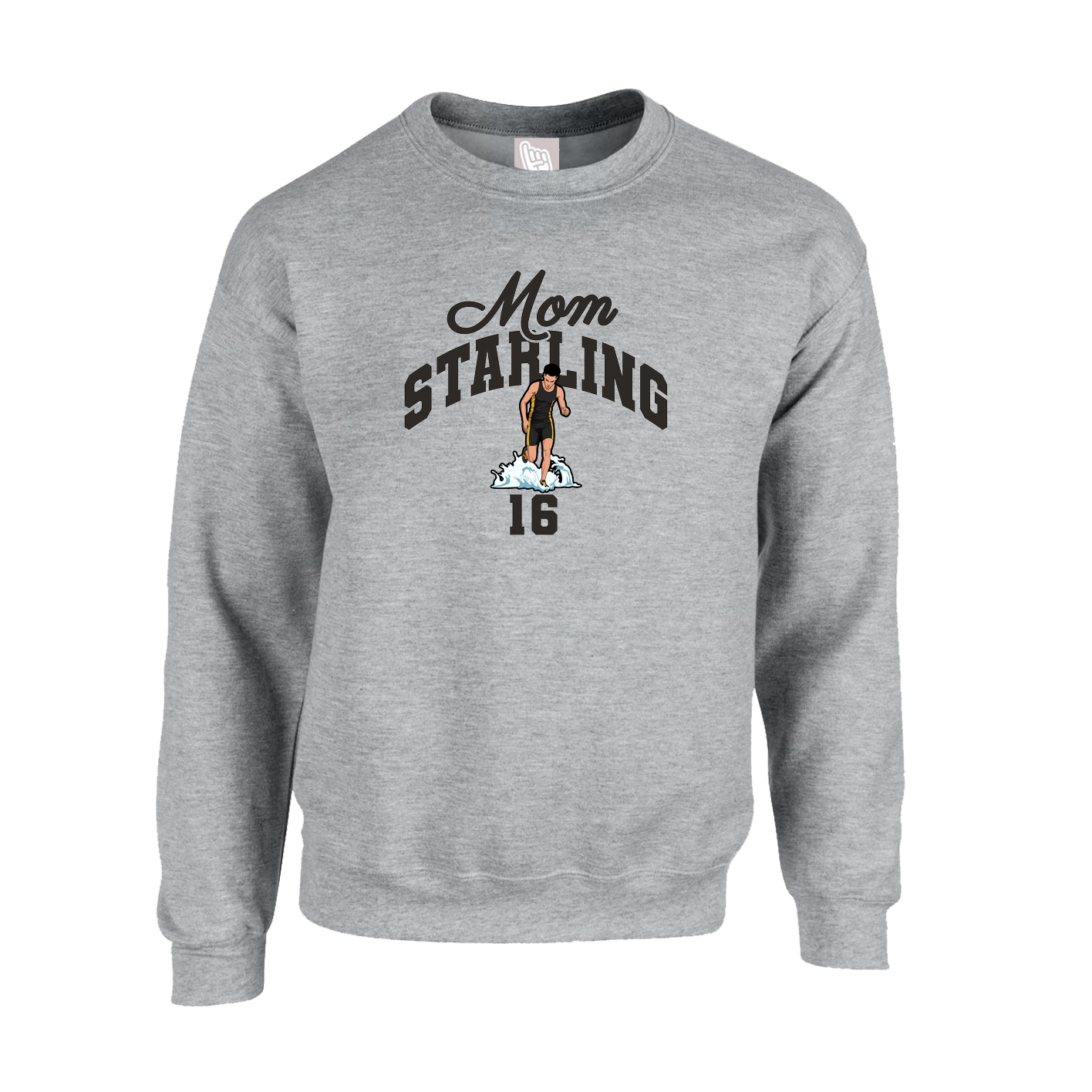 Fleece Crew — Mothers Day Arch in Grey