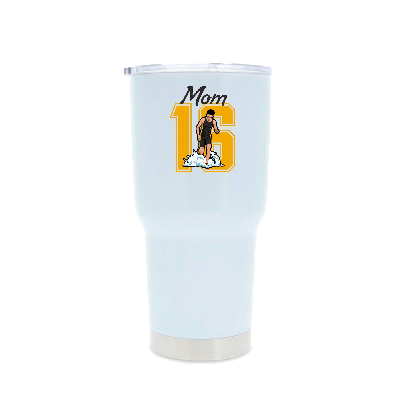 30oz Stainless Steel Tumbler — Mothers Day Shirsey in White
