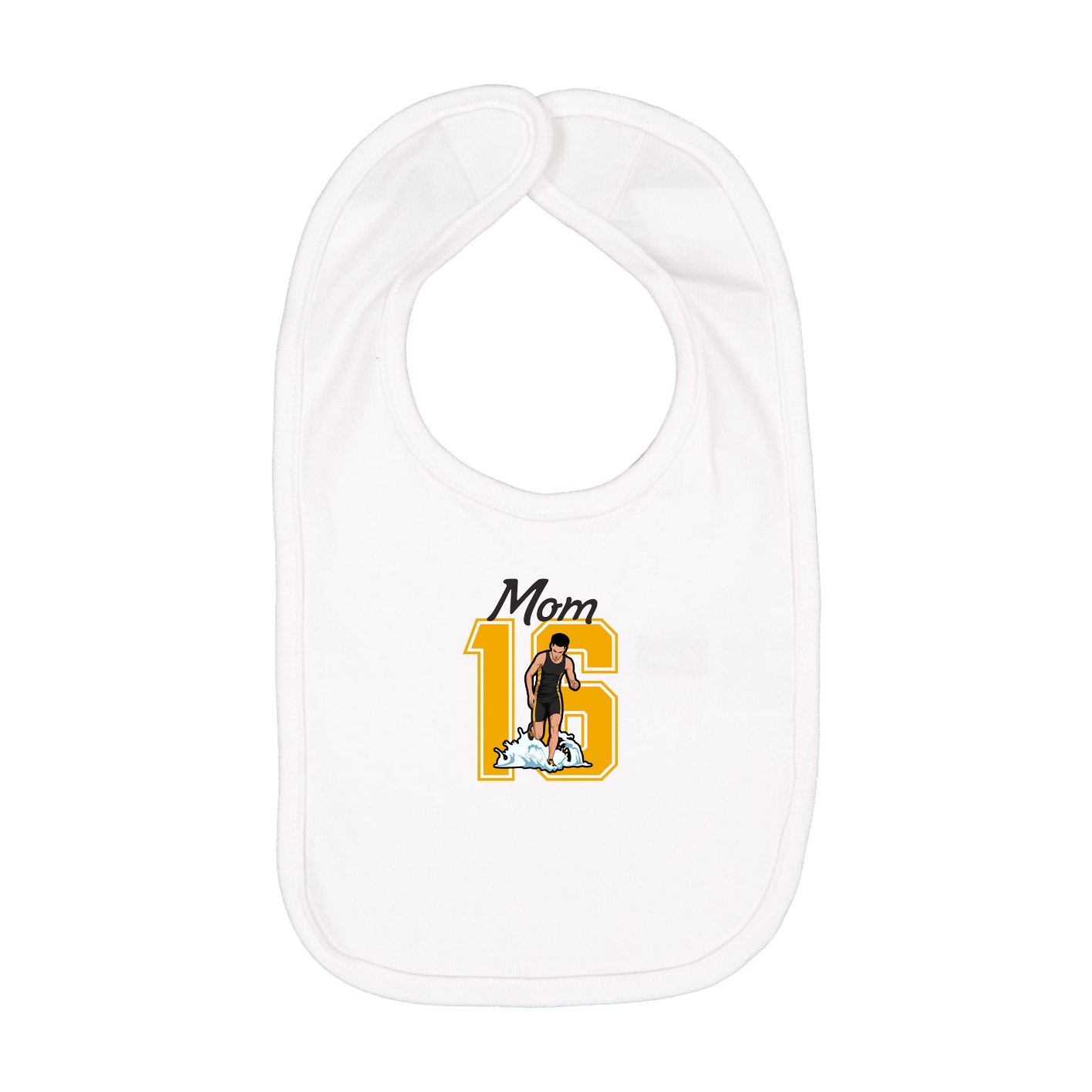 Infant Bib — Mothers Day Shirsey in White