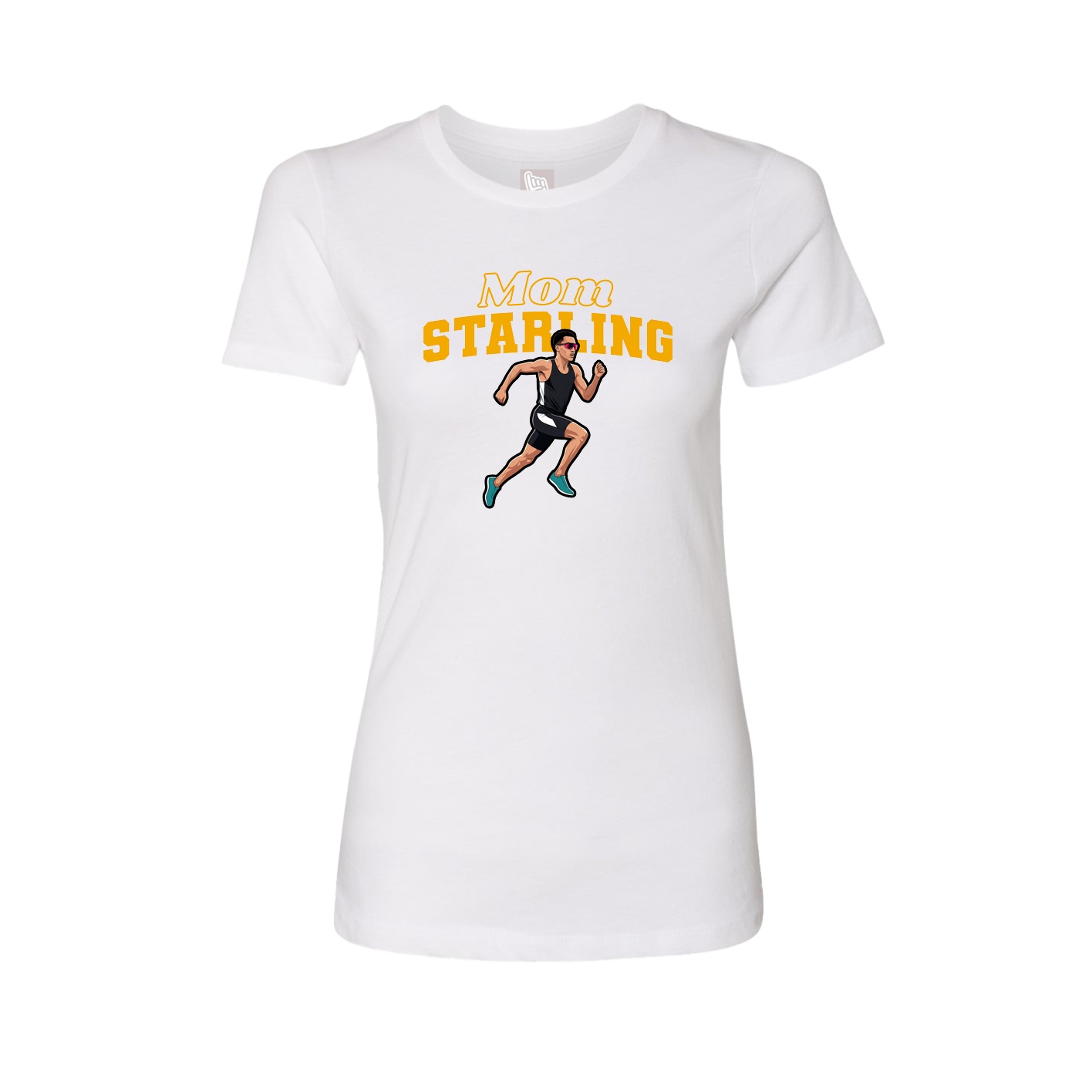 Womens Tee — Mothers Day Block in White