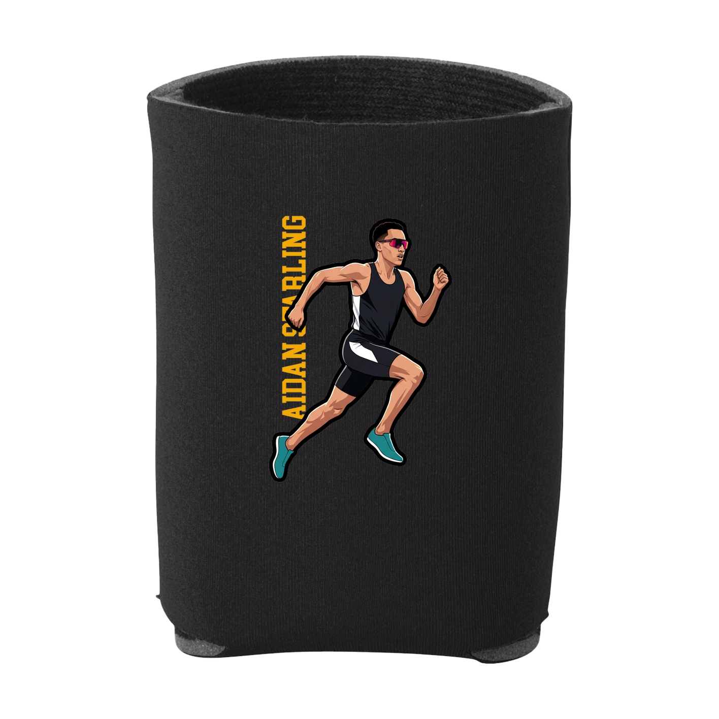 Can Holder — Name Vertical in Black