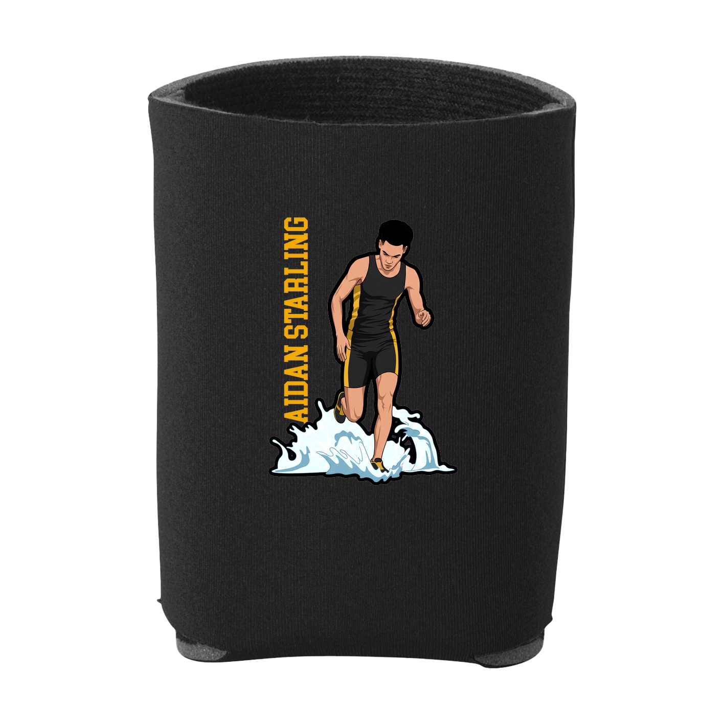 Can Holder — Name Vertical in Black