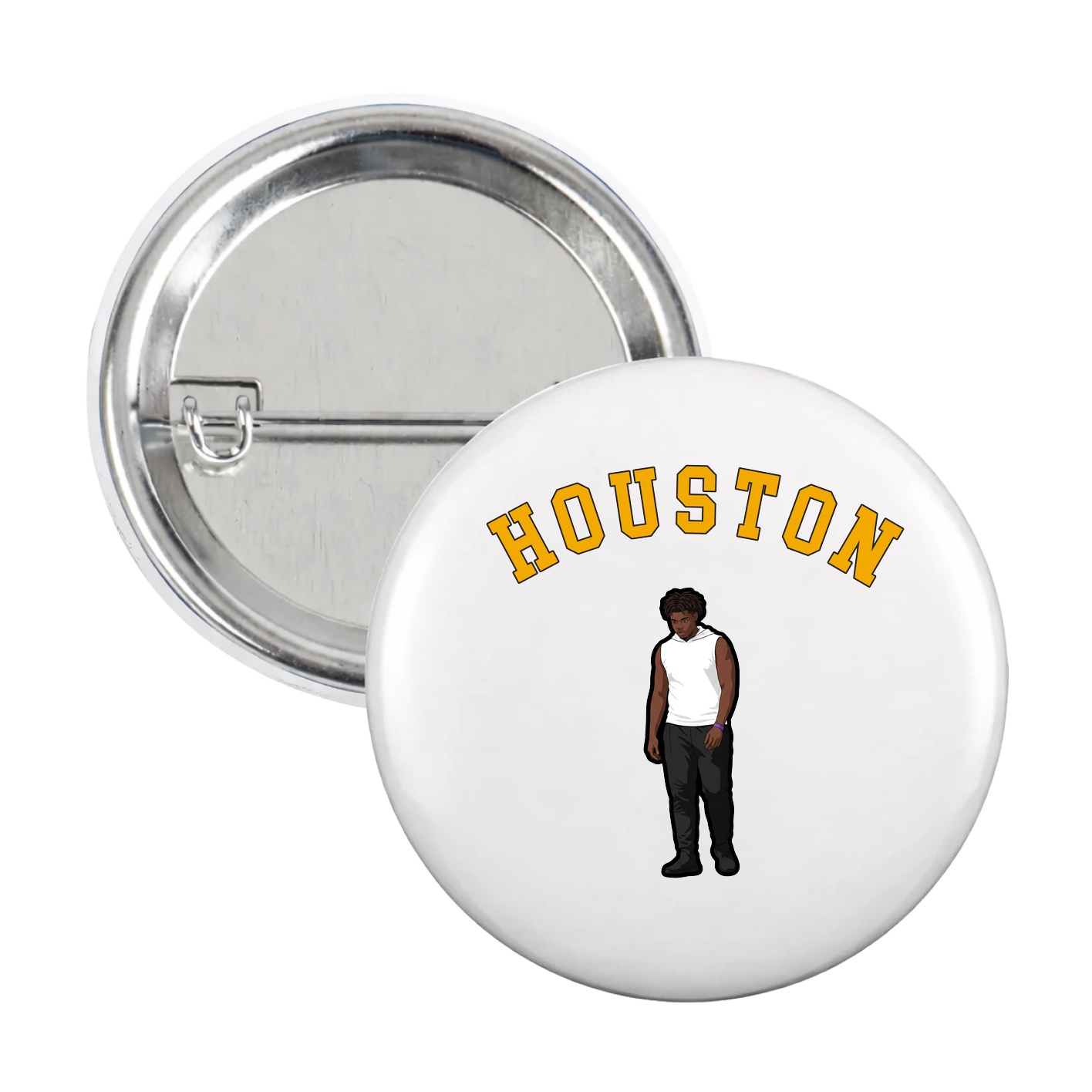 Game Day Button — Shirsey Arch in White