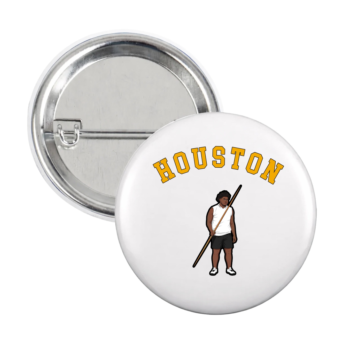 Game Day Button — Shirsey Arch in White