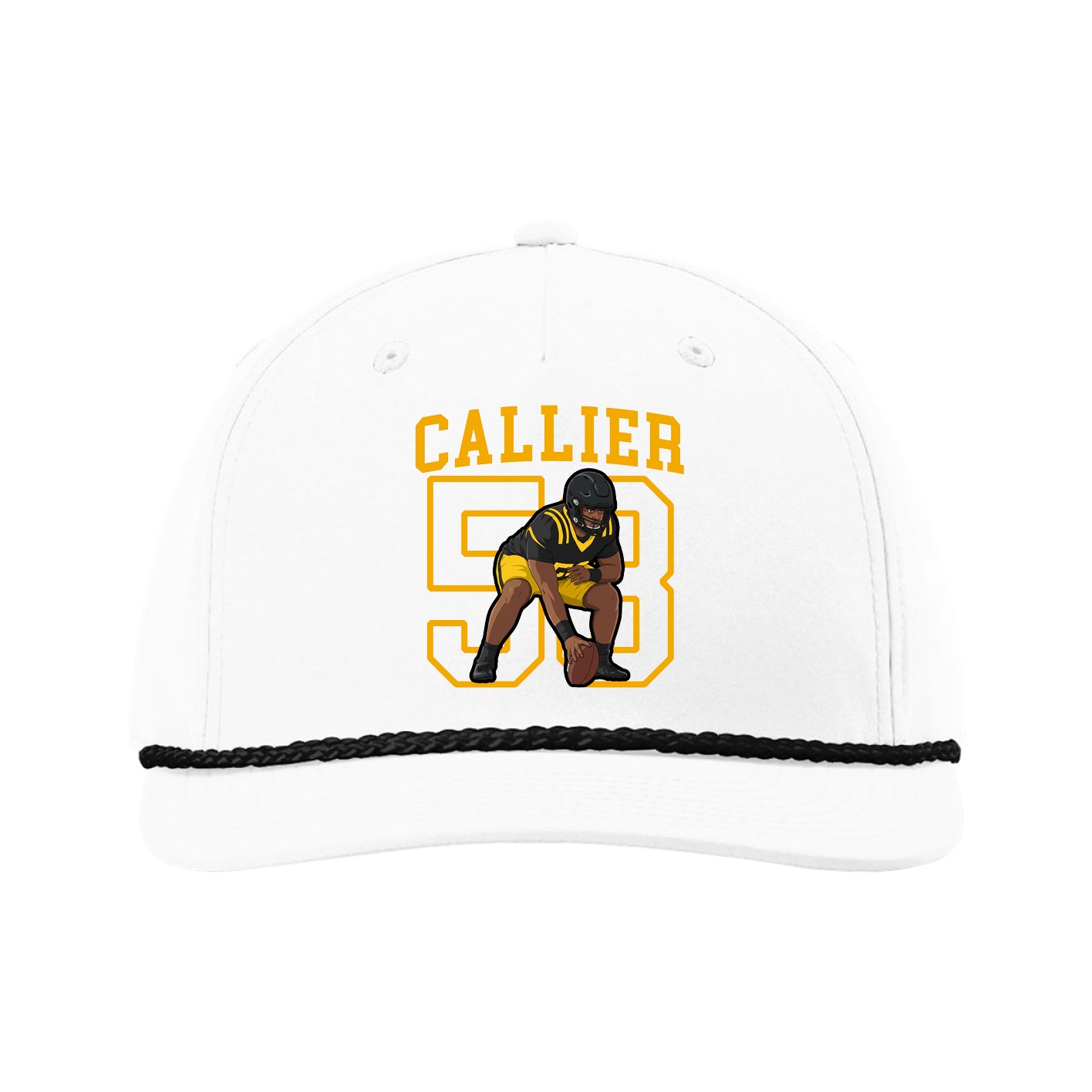 Five-Panel Classic Rope Cap — Shirsey in White