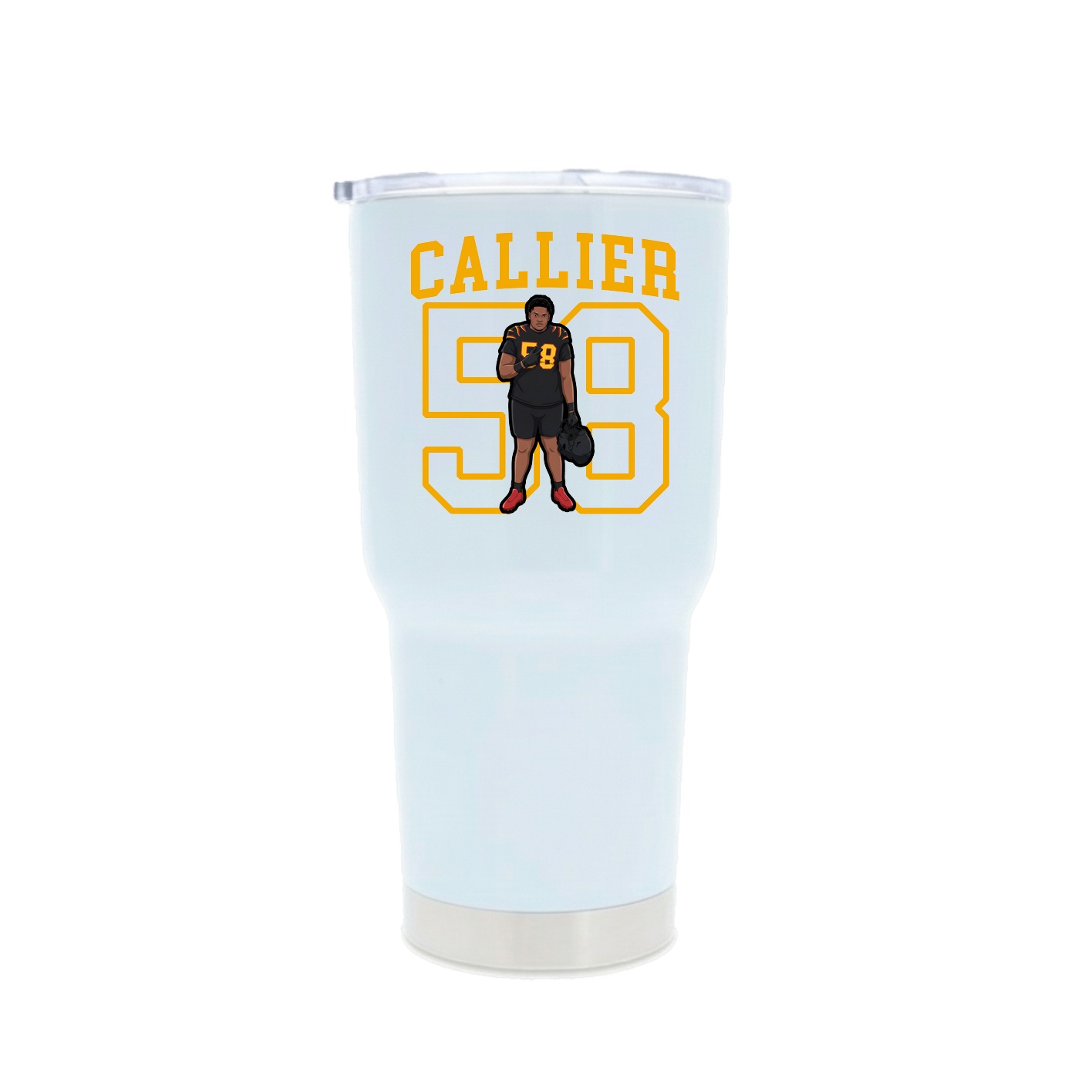 30oz Stainless Steel Tumbler — Shirsey in White