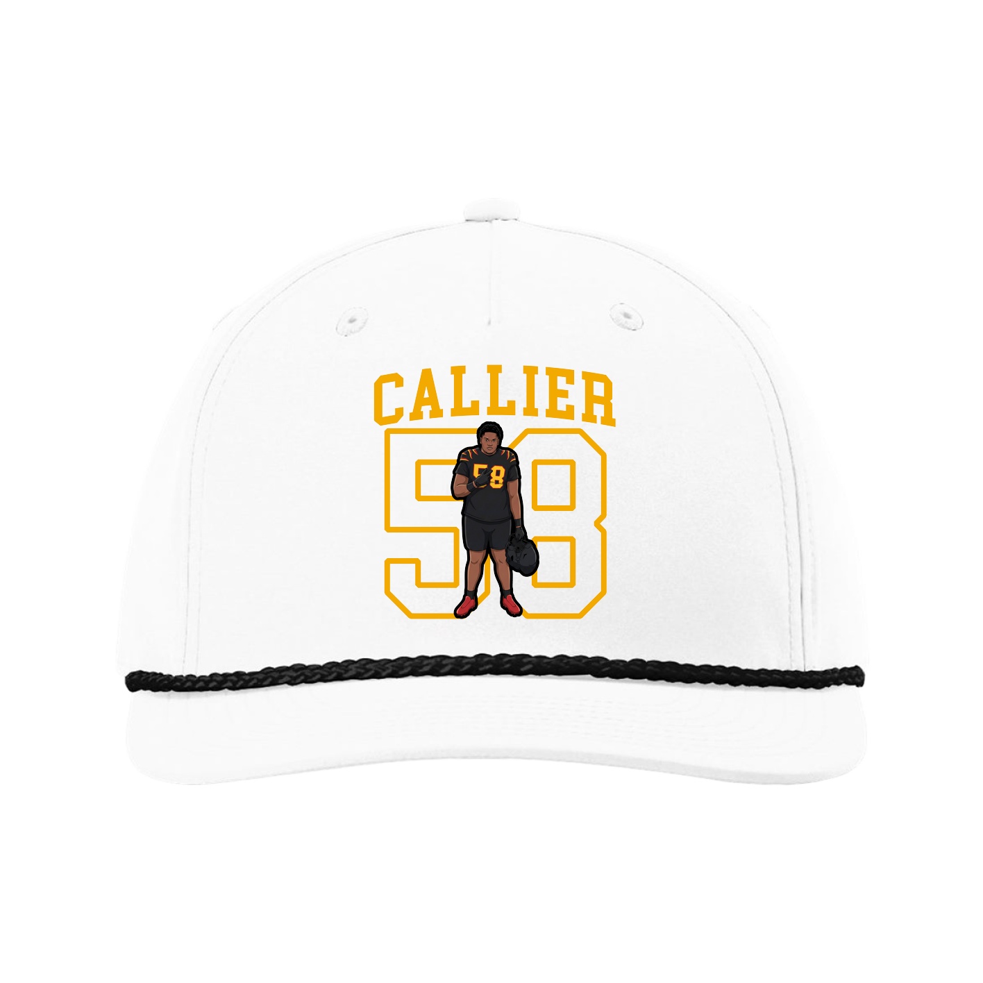 Five-Panel Classic Rope Cap — Shirsey in White