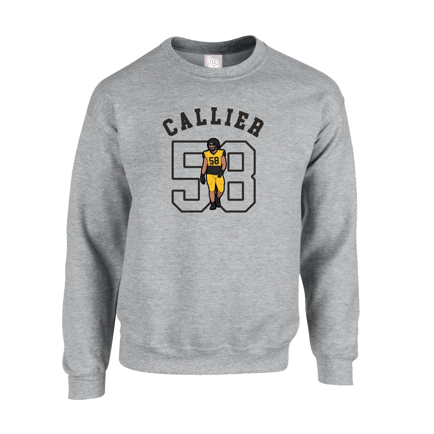 Fleece Crew — Shirsey Arch in Grey