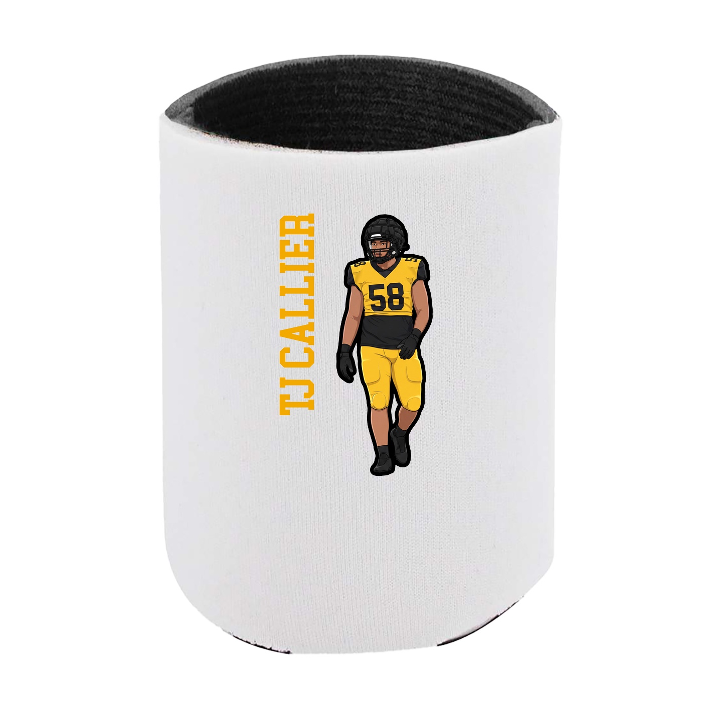 Can Holder — Name Vertical in White