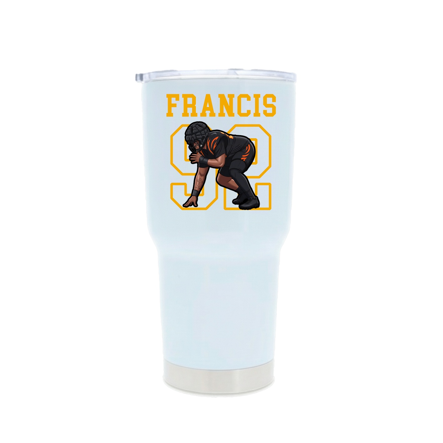 30oz Stainless Steel Tumbler — Shirsey in White