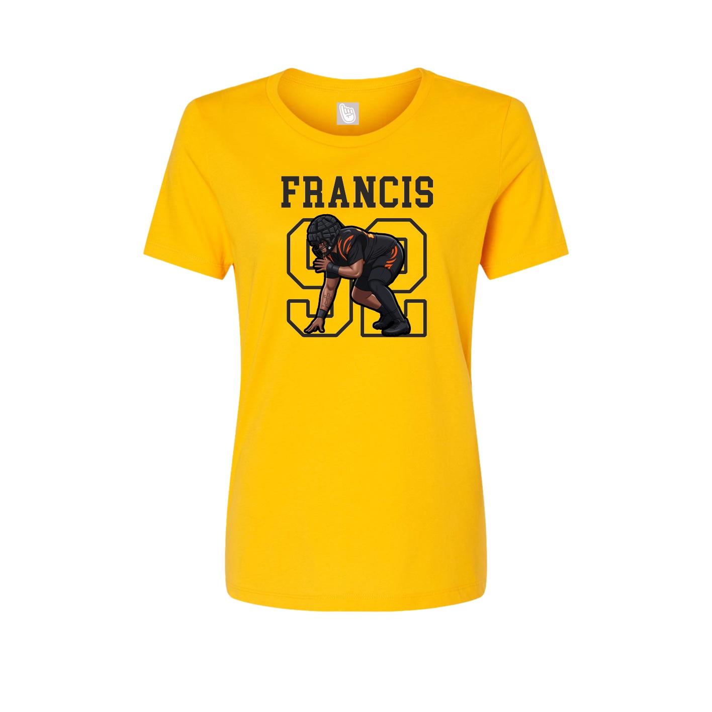 Fitted Women's Tee — Shirsey in Gold