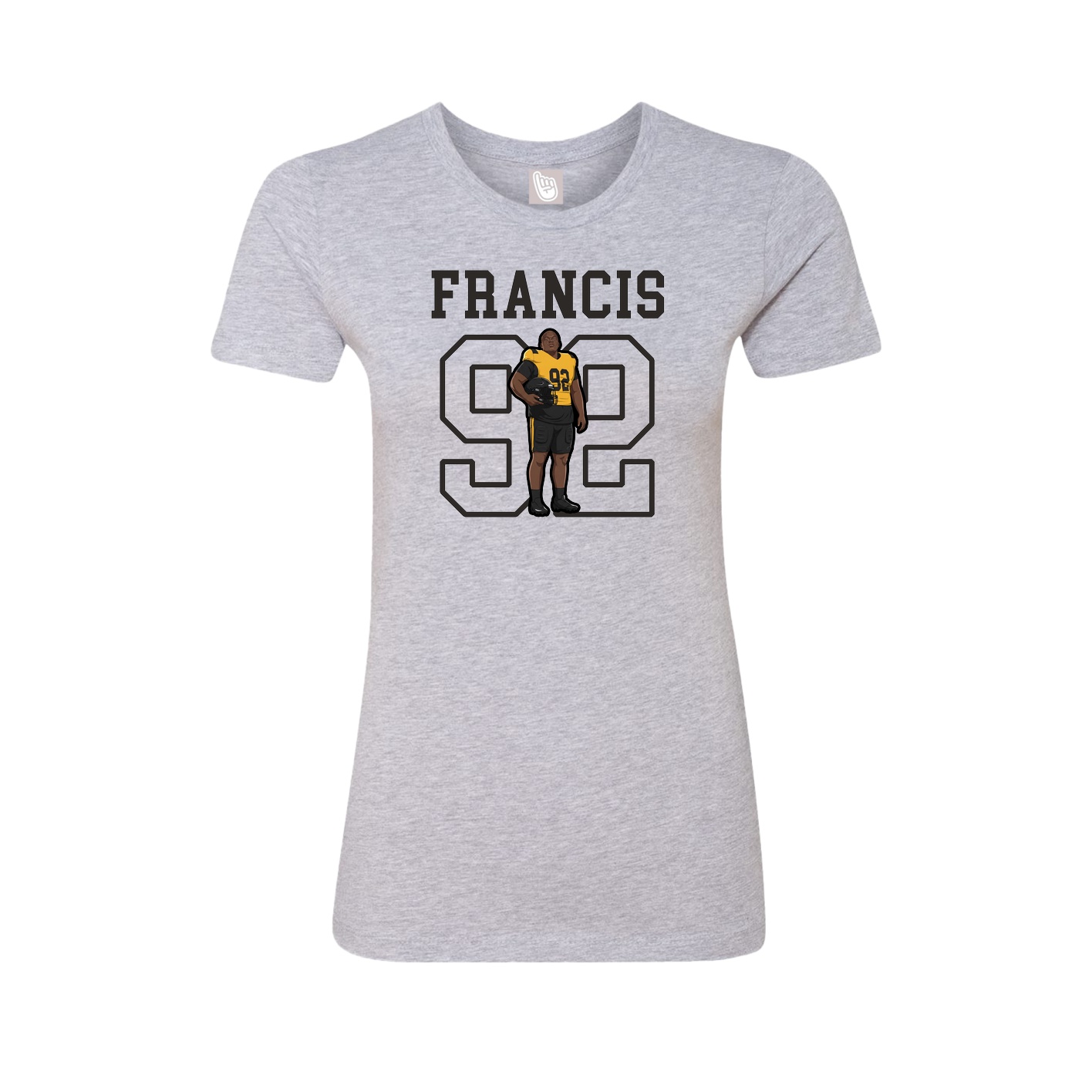 Fitted Women's Tee — Shirsey in Grey