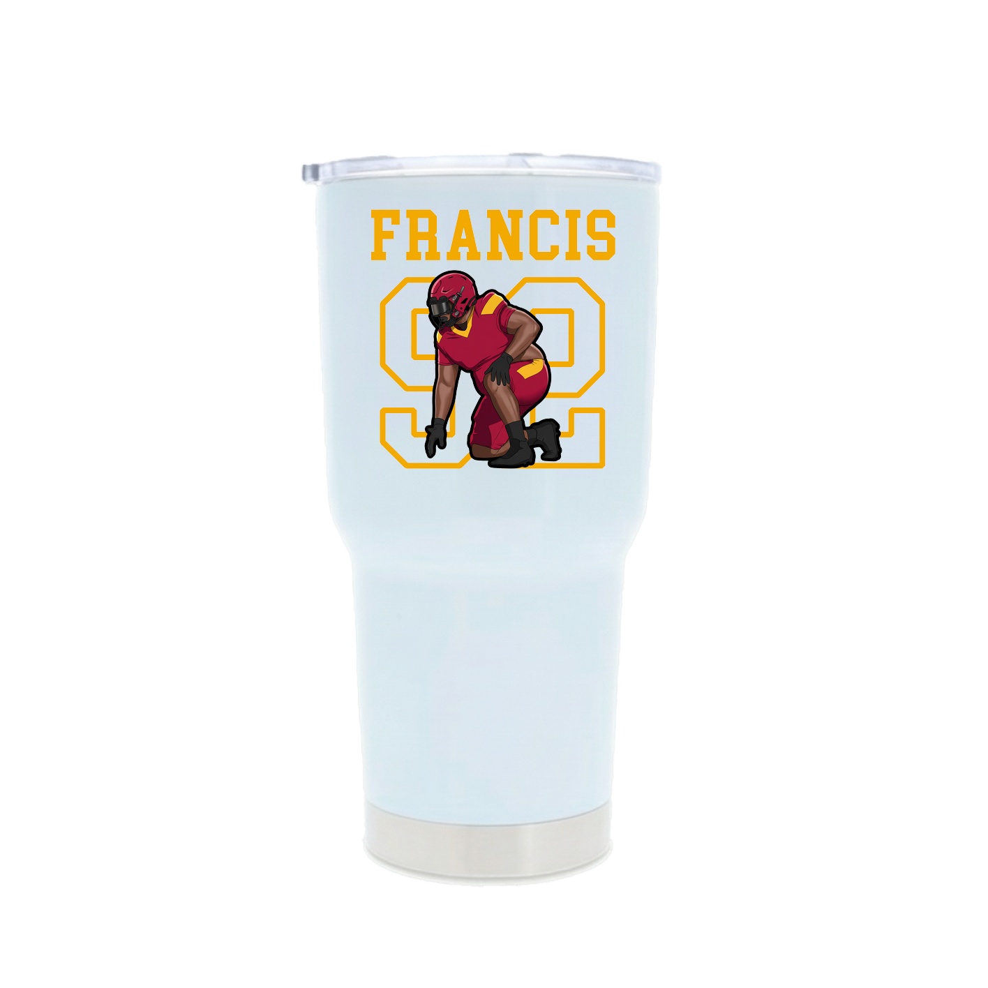 30oz Stainless Steel Tumbler — Shirsey in White