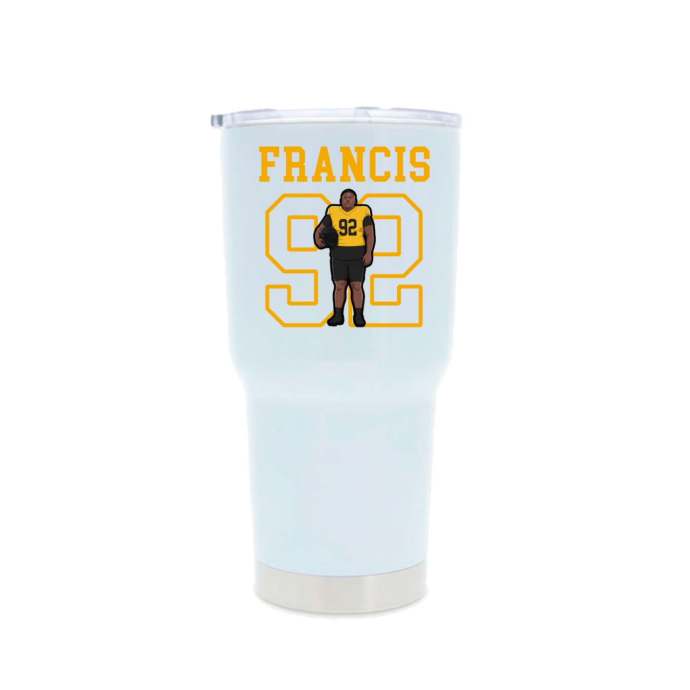 30oz Stainless Steel Tumbler — Shirsey in White