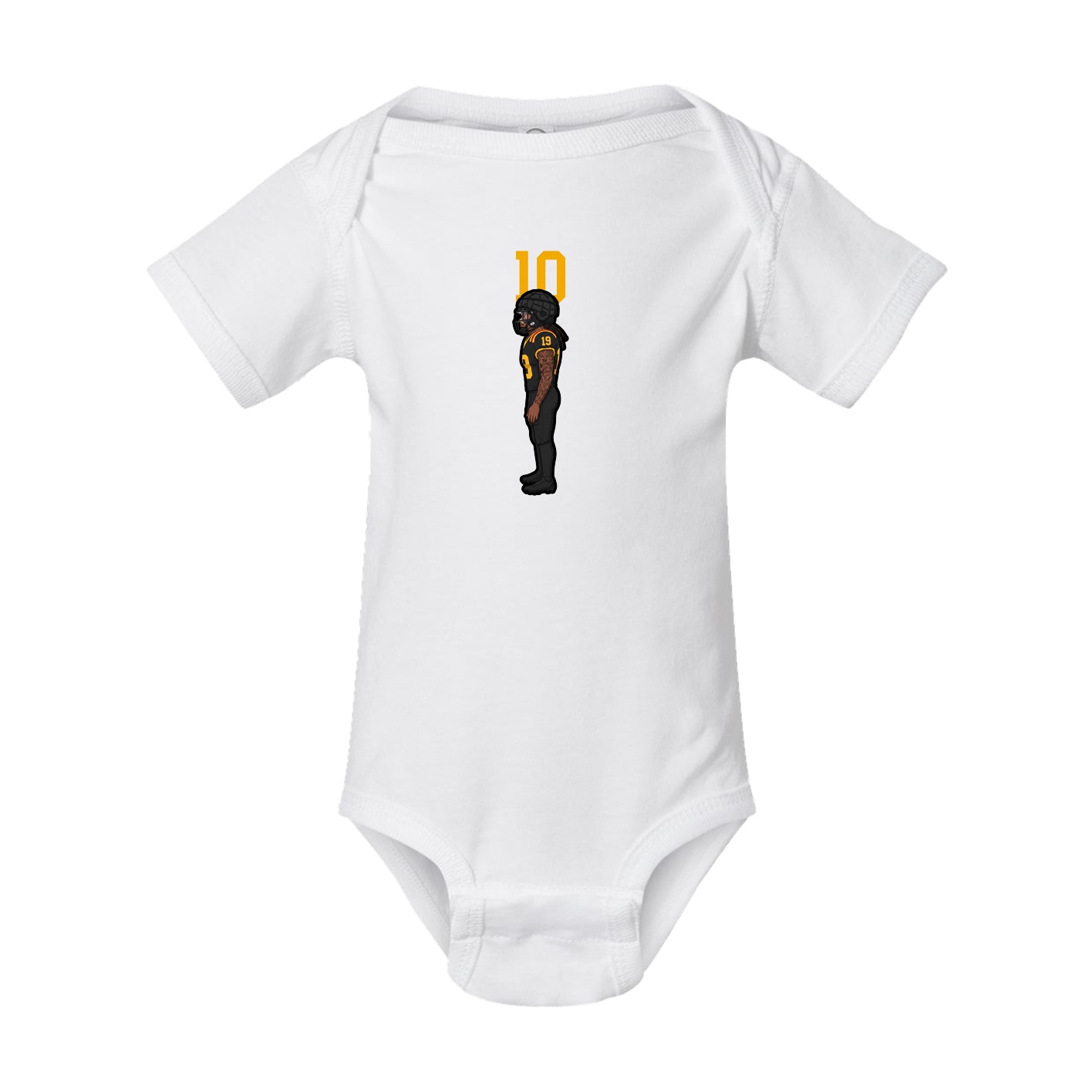 Baby Onesie — Number Top in White