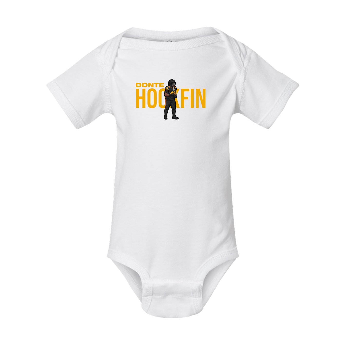 Baby Onesie — Player Name in White
