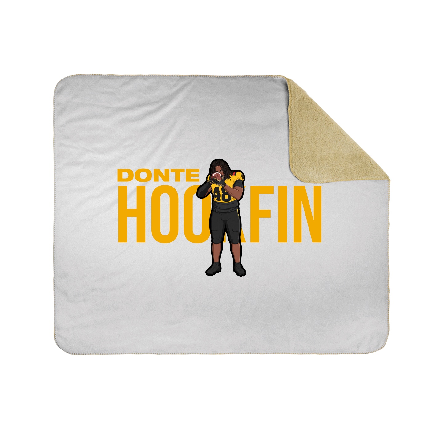 Throw Blanket — Player Name in White