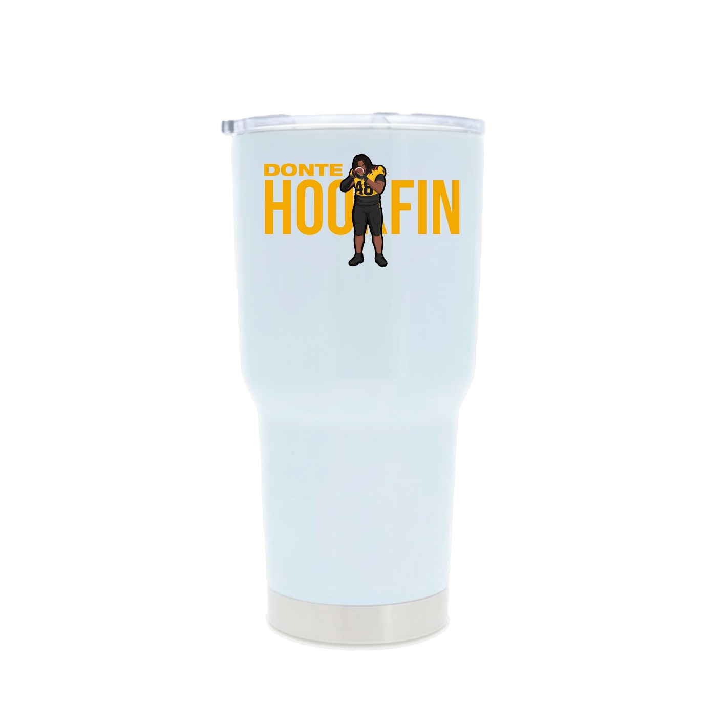 30oz Stainless Steel Tumbler — Player Name in White