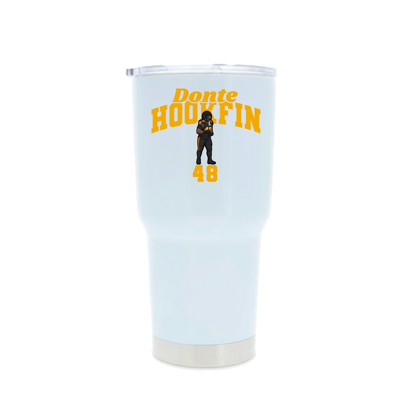 30oz Stainless Steel Tumbler — Signature Arch in White