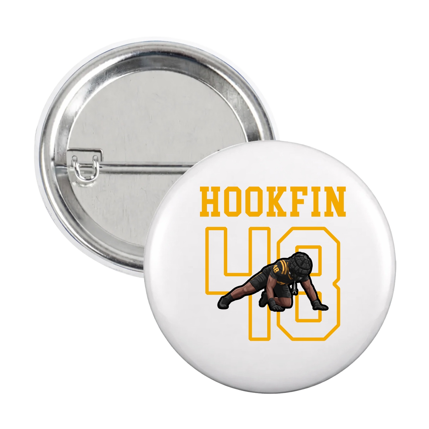 Game Day Button — Shirsey in White