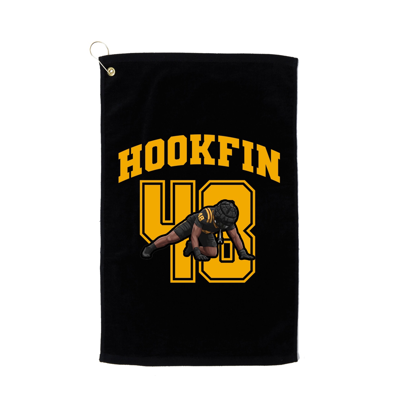Golf Towel — Number in Black