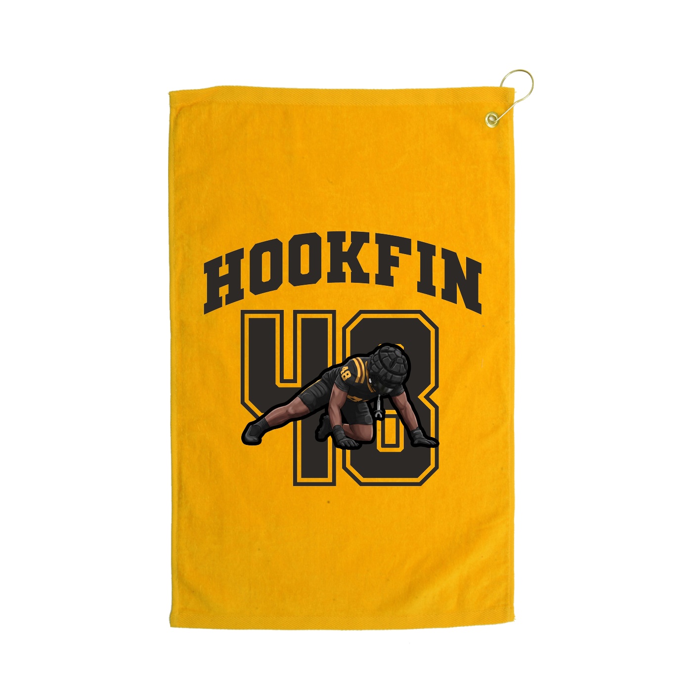 Golf Towel — Number in Gold