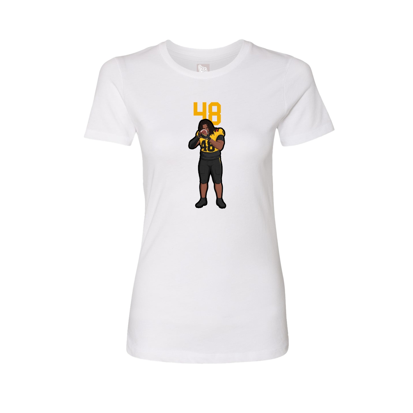 Womens Tee — Number Top in White