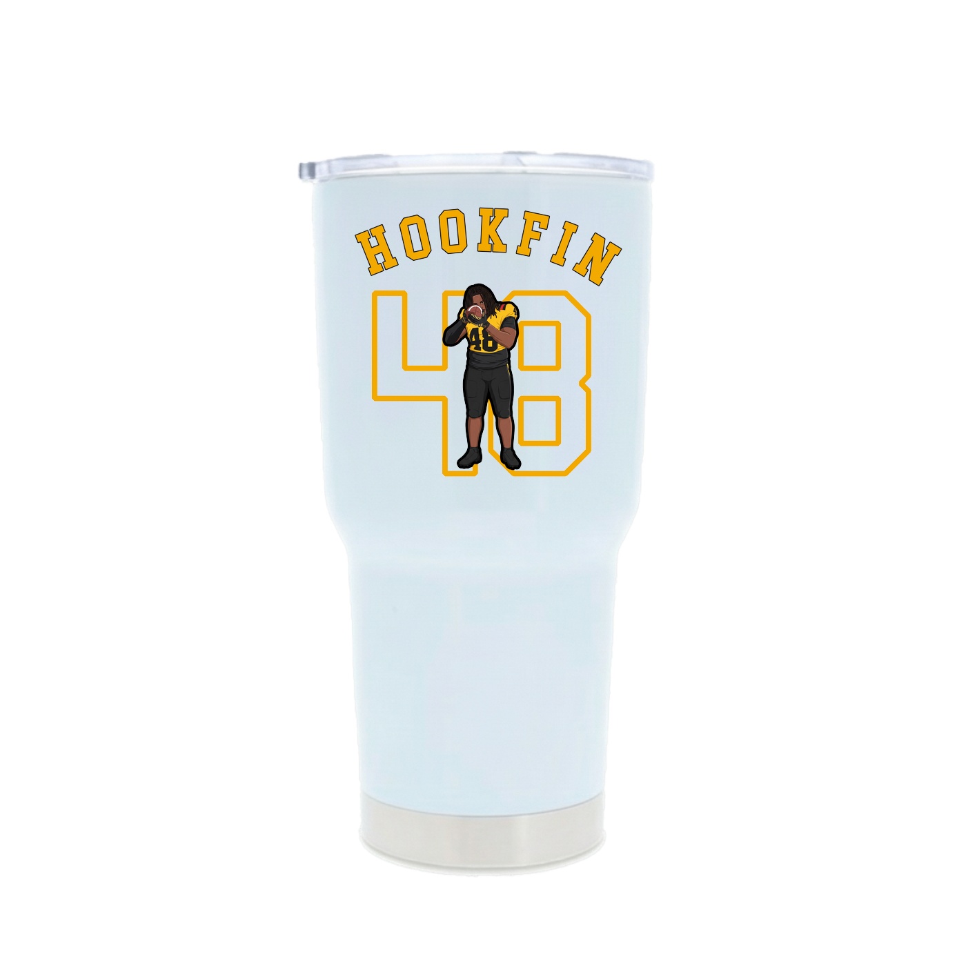 30oz Stainless Steel Tumbler — Shirsey Arch in White