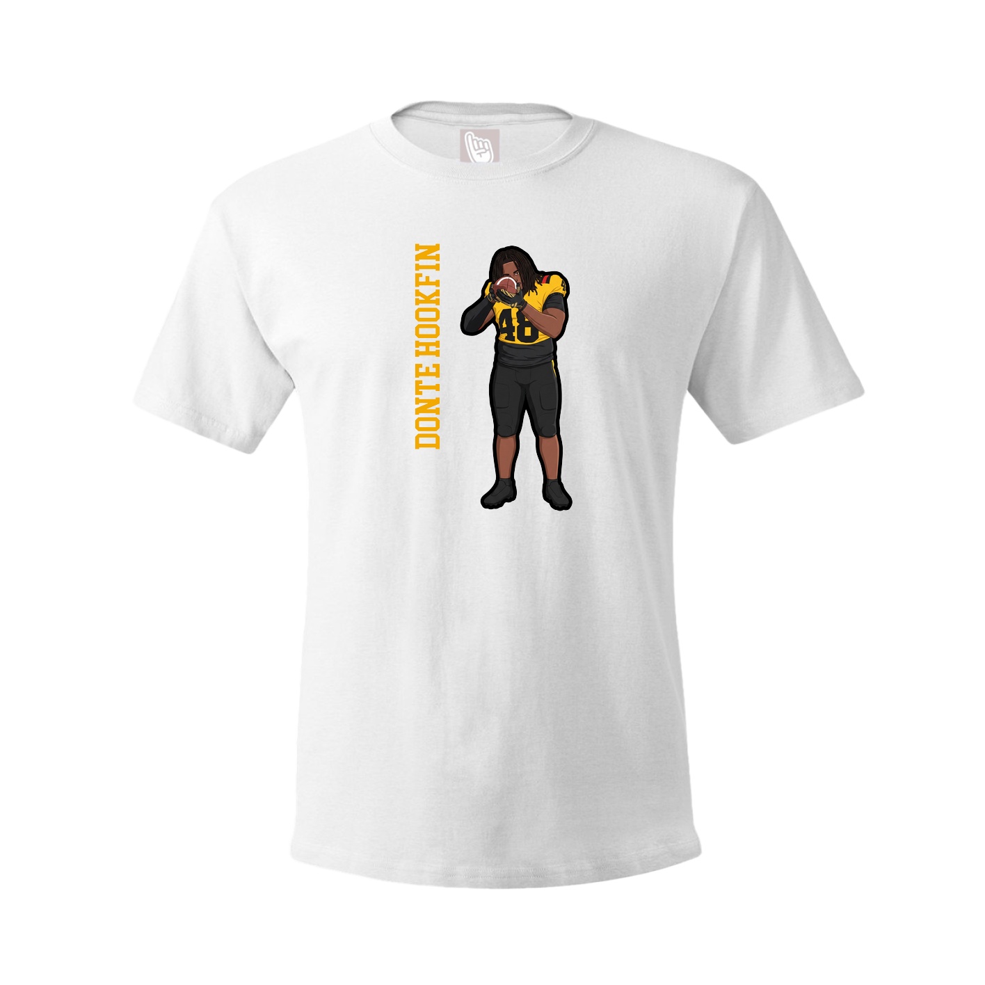 Tee — Name Vertical in White