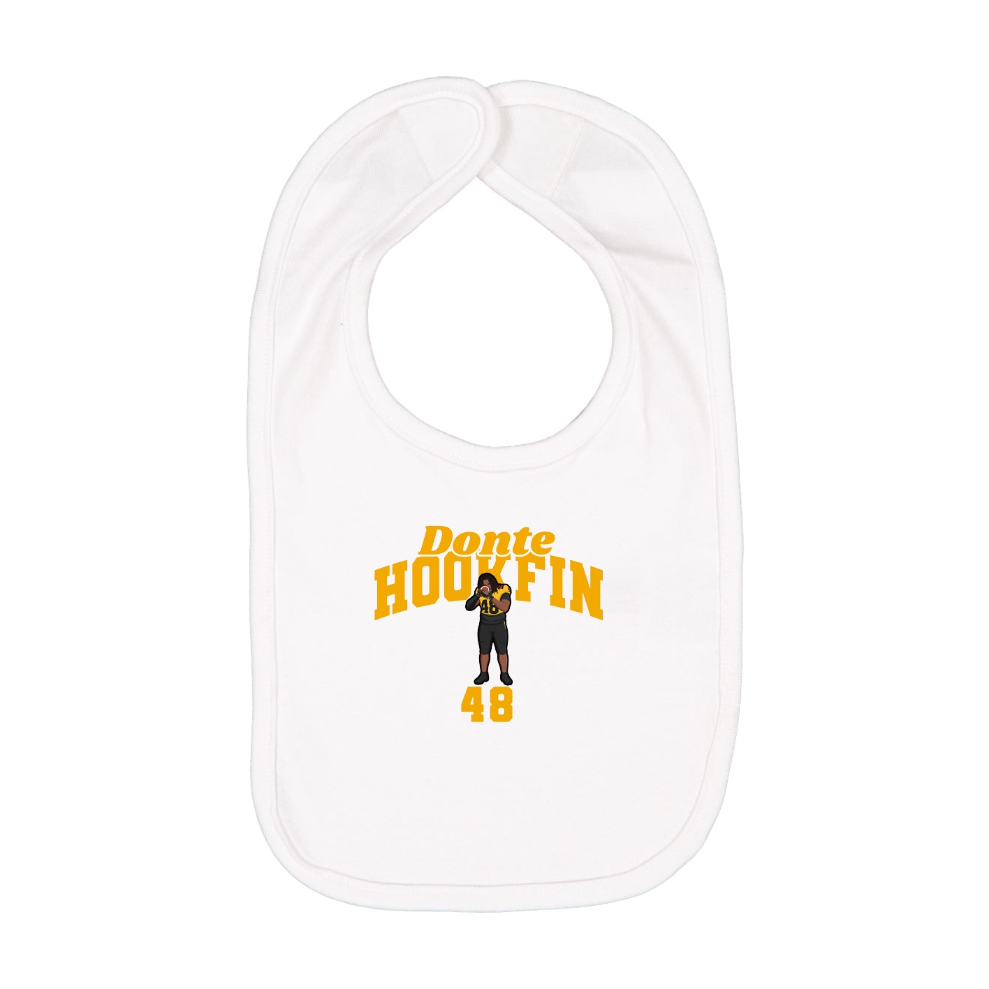Infant Bib — Signature Arch in White