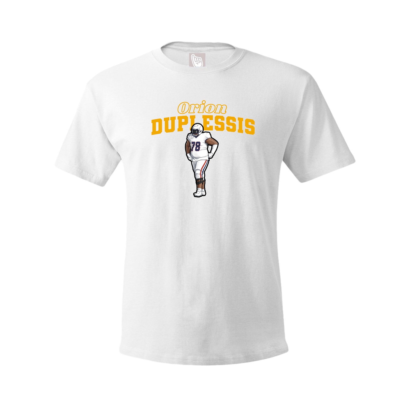 Youth Tee — Name Arch in White