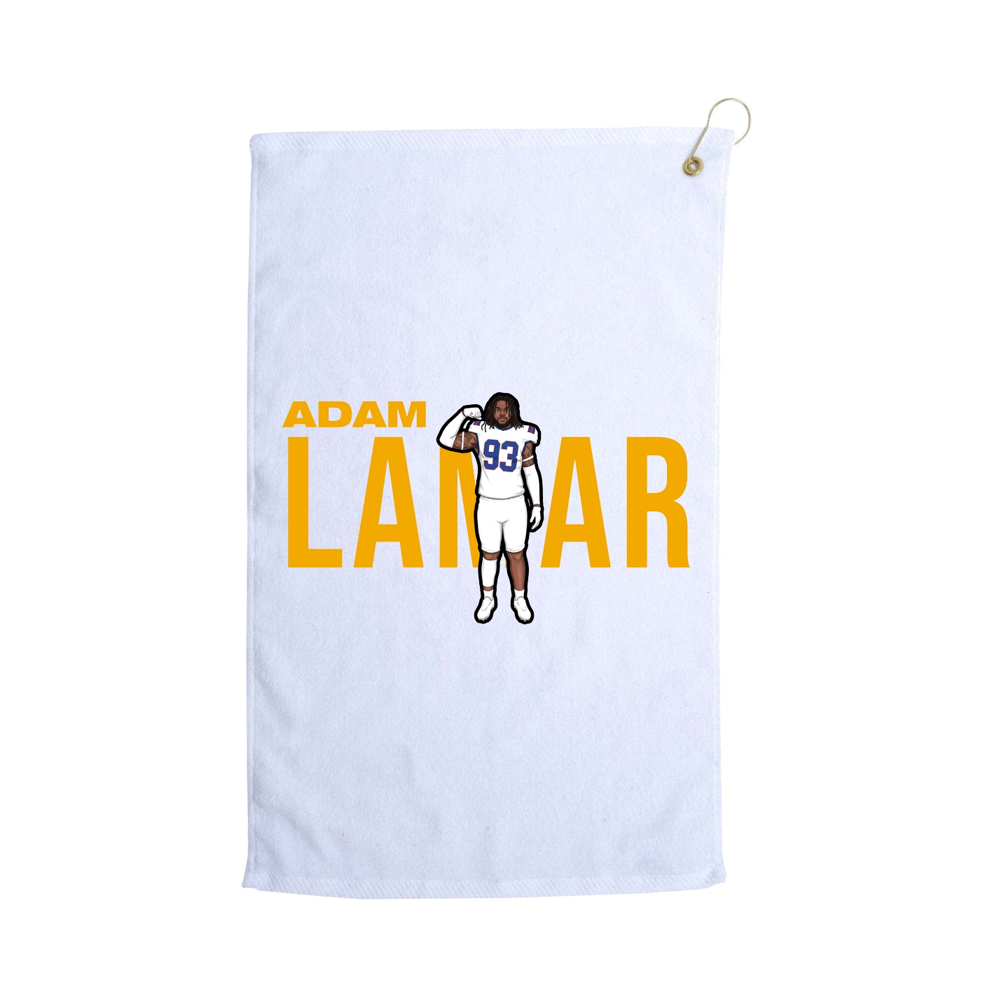 Golf Towel — Player Name in White
