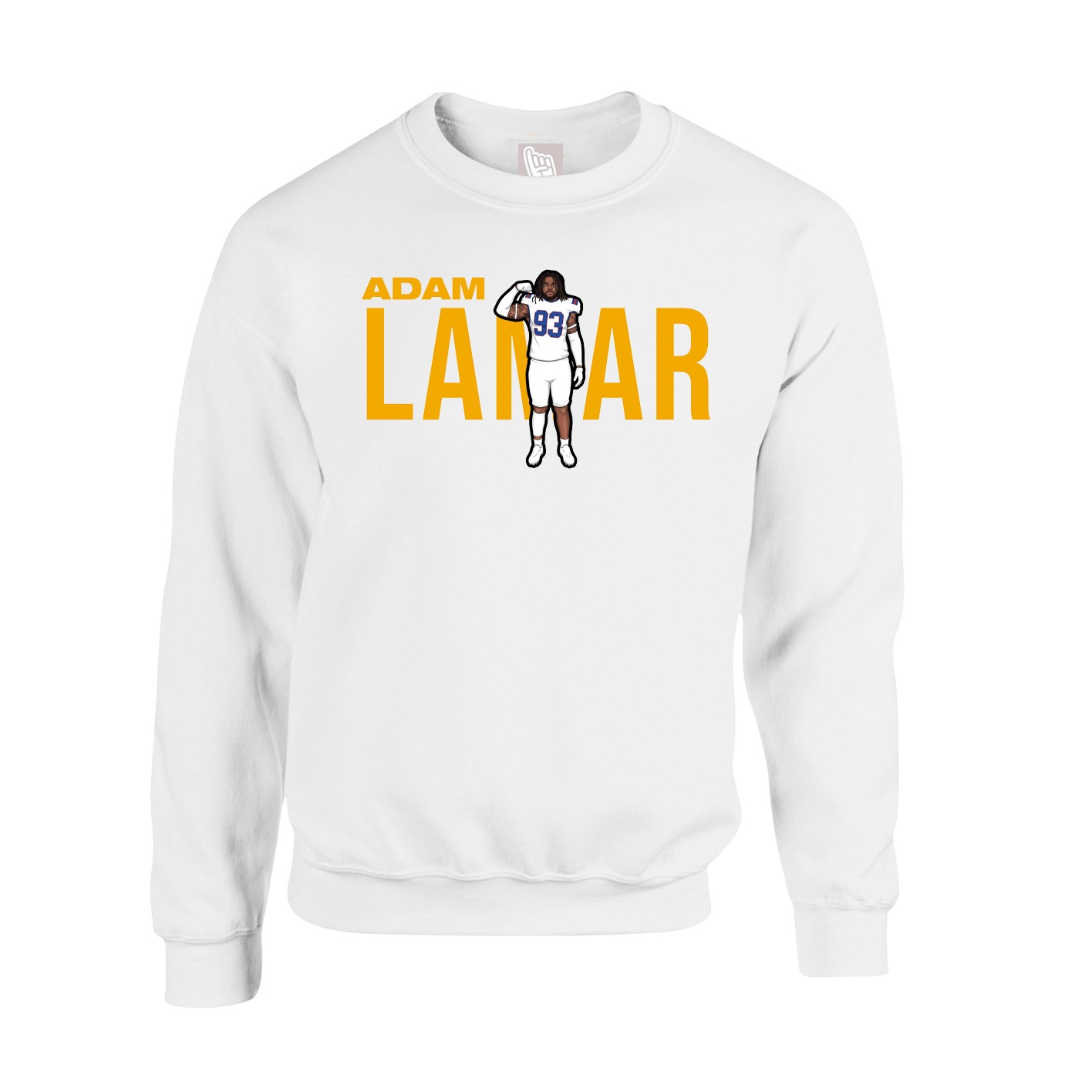 Fleece Crew — Player Name in White