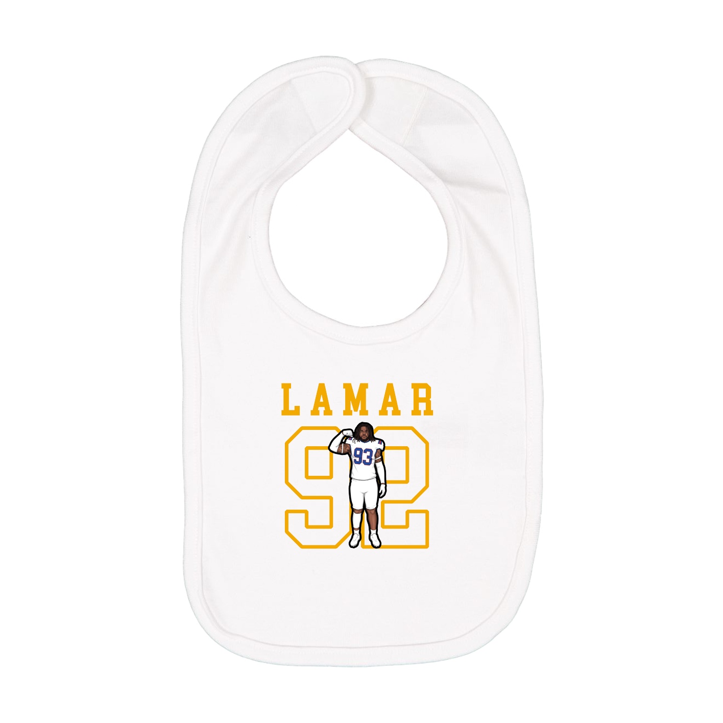 Infant Bib — Shirsey in White