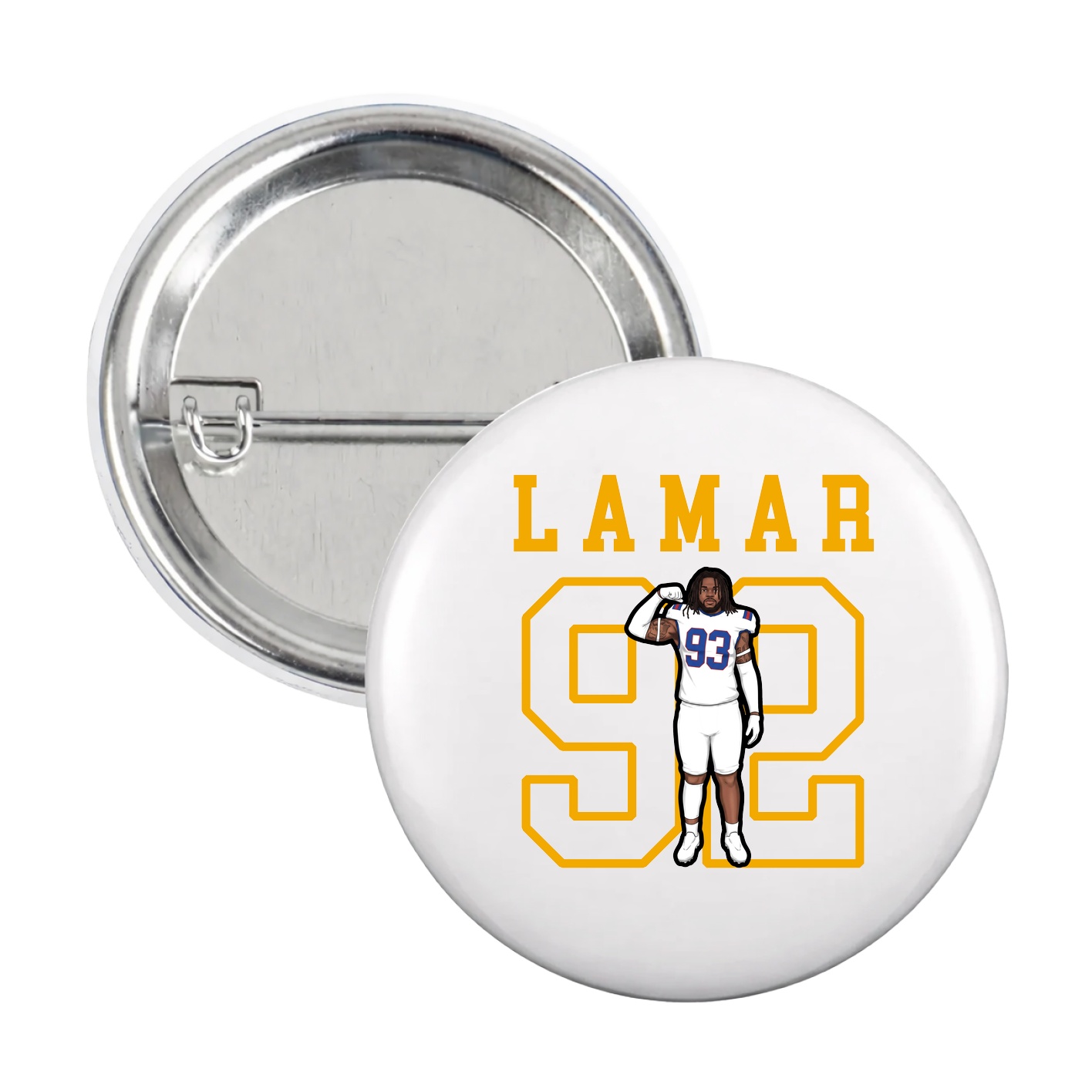 Game Day Button — Shirsey in White