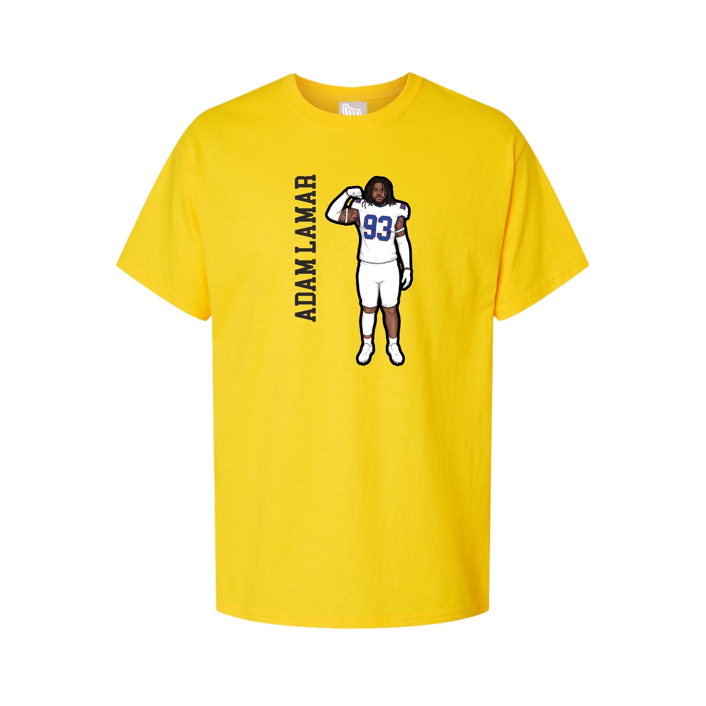 Tee — Name Vertical in Gold