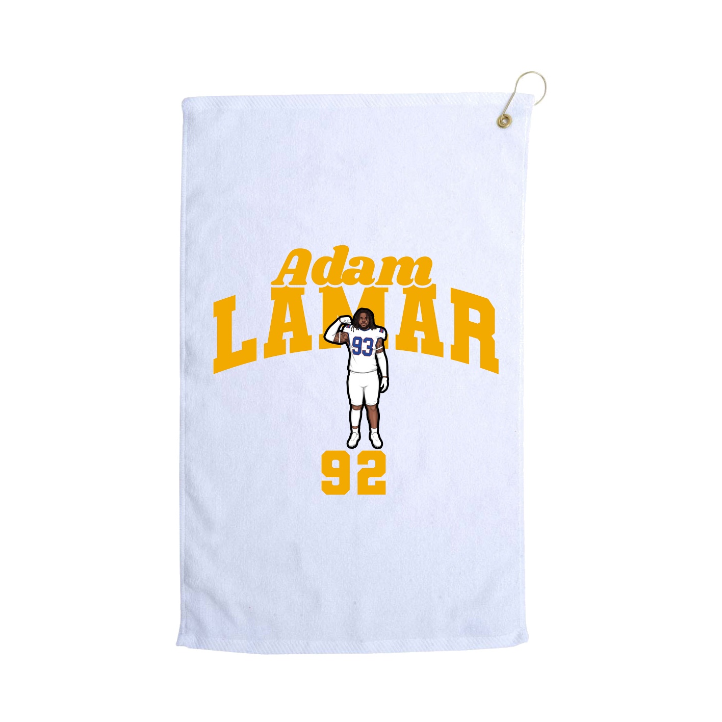 Golf Towel — Signature Arch in White
