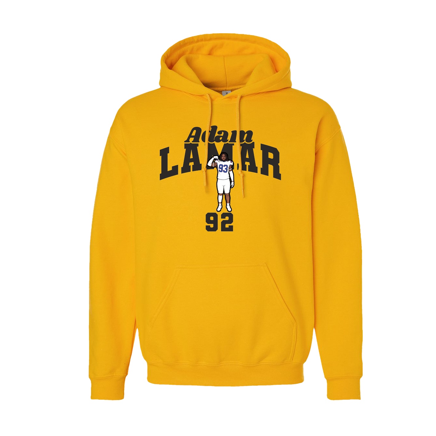 Youth Hoodie — Signature Arch in Gold