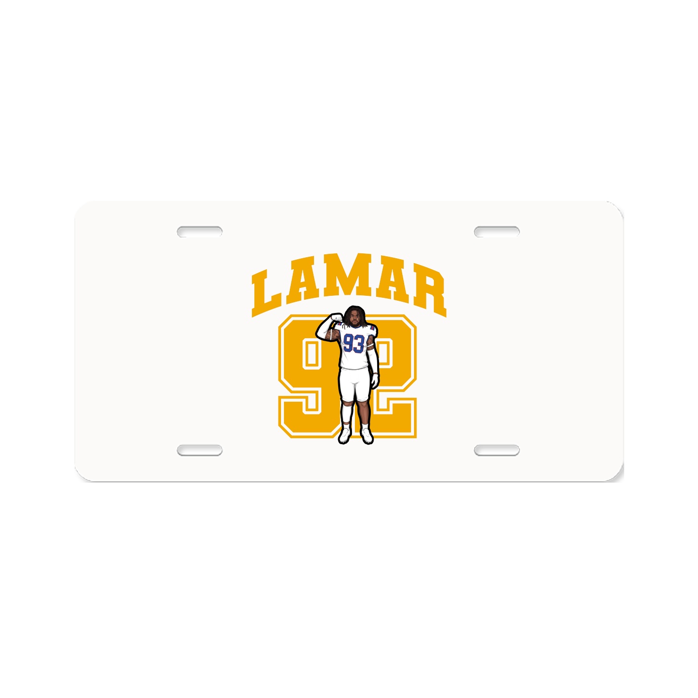 License Plate — Number in Classic