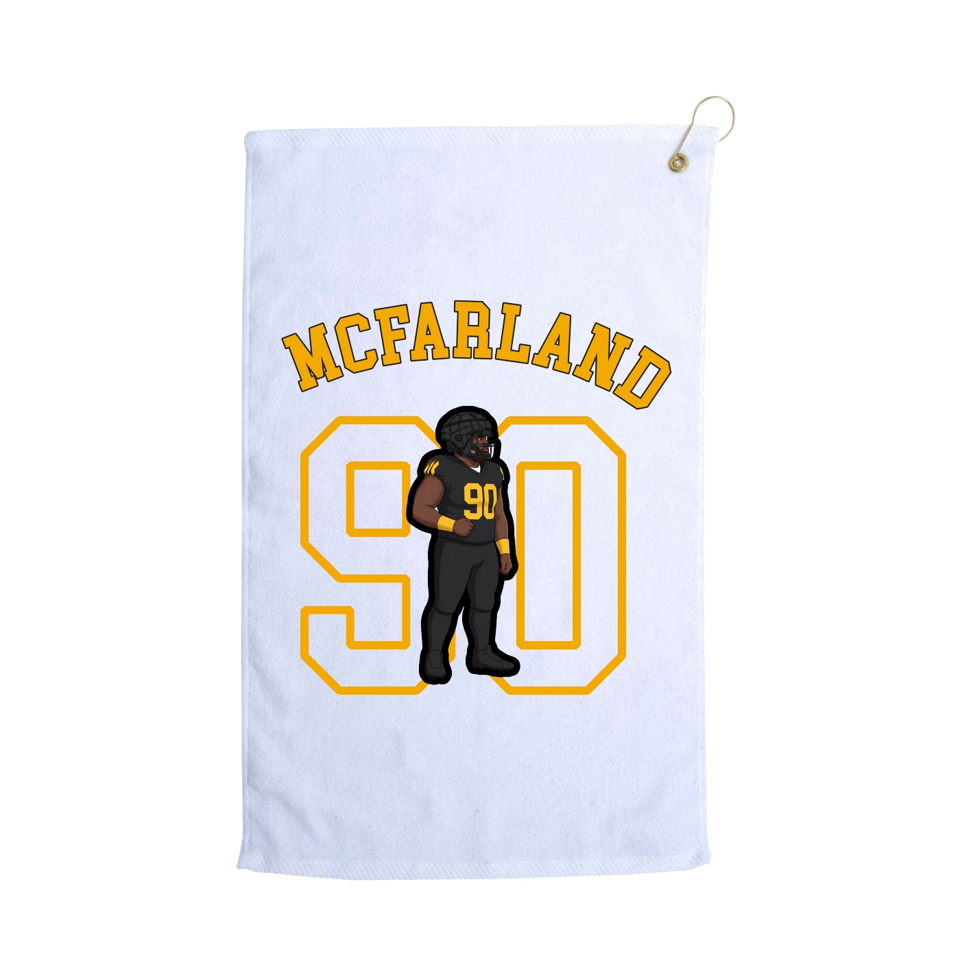 Golf Towel — Shirsey Arch in White