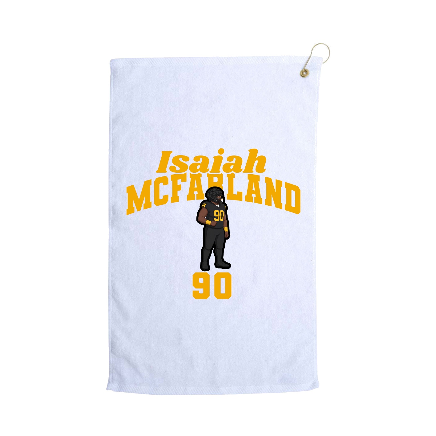 Golf Towel — Signature Arch in White