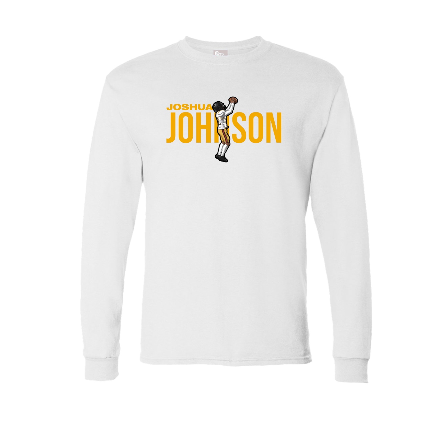 Long Sleeve Tee — Player Name in White