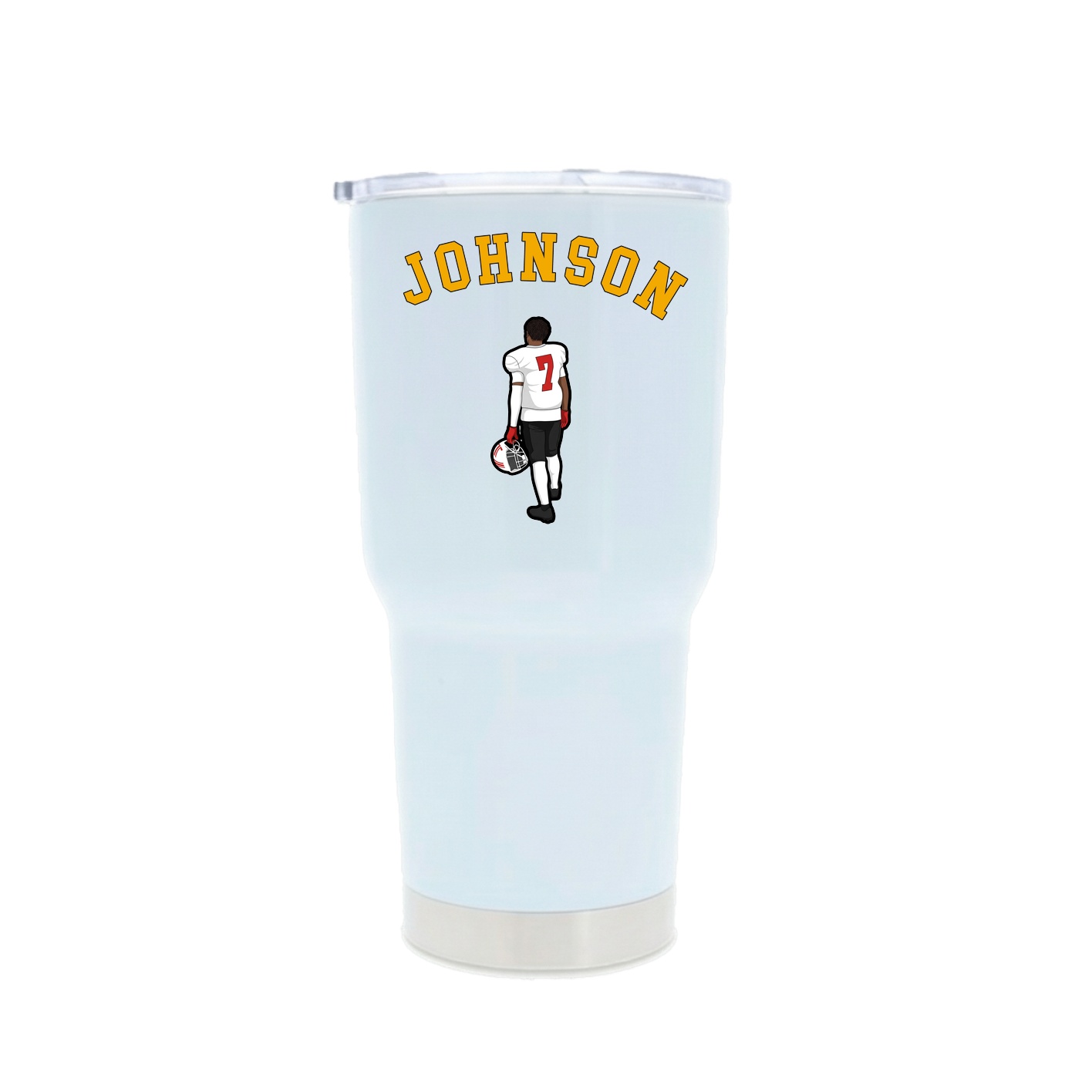 30oz Stainless Steel Tumbler — Shirsey Arch in White